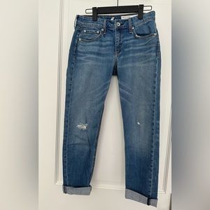 Rag & Bone Dre Low-Rise Slim Boyfriend Jeans In Star City sz 25